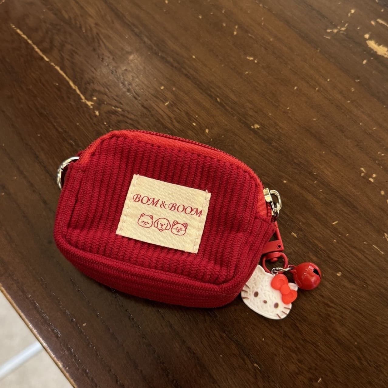 [34K Favorites] New Mini Coin Purse Earphone Storage Student Wallet High Aesthetics Corduroy