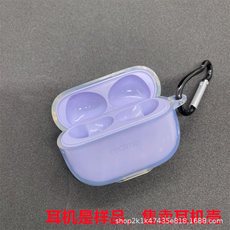 Compatible with Realme Buds T310 Transparent Bluetooth Earphone Protective Case Minimalist Realme Buds T310 Earphone Protective Shell