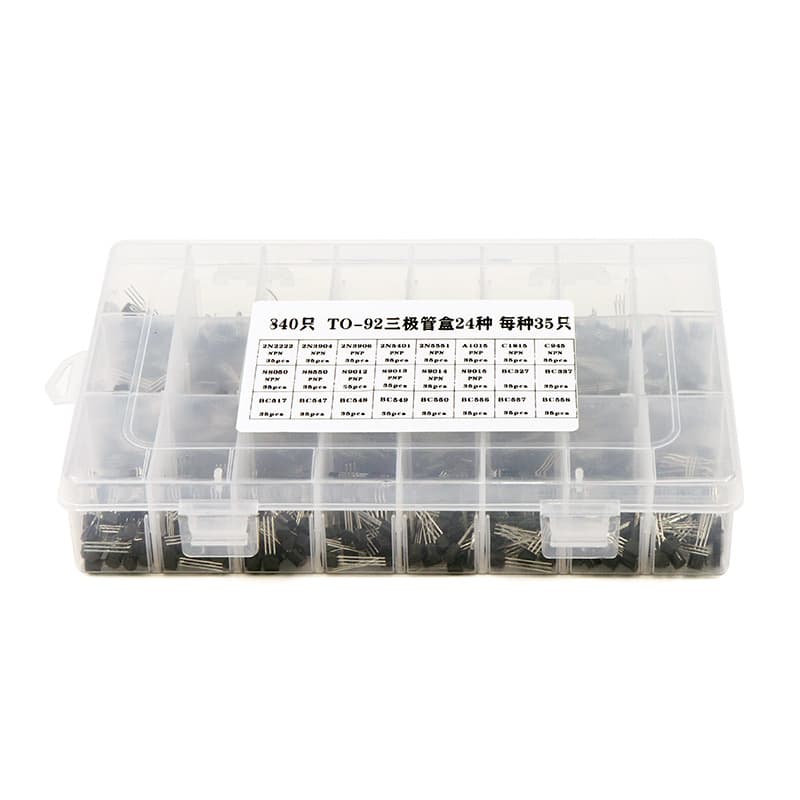 2N2222A-BC558 NPN small power transistor in TO-92 package (sample box 840)
