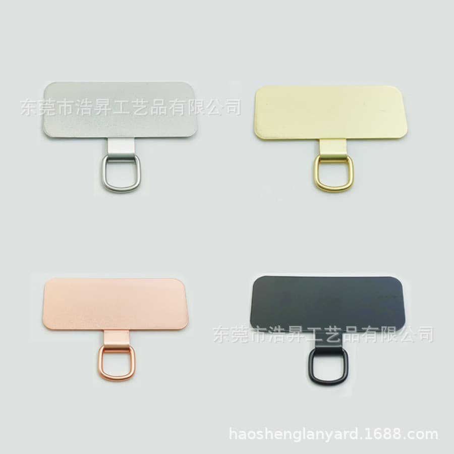 Factory wholesale integrated phone case lanyard with metal stainless steel clip, cross-border hot-sale phone spacer