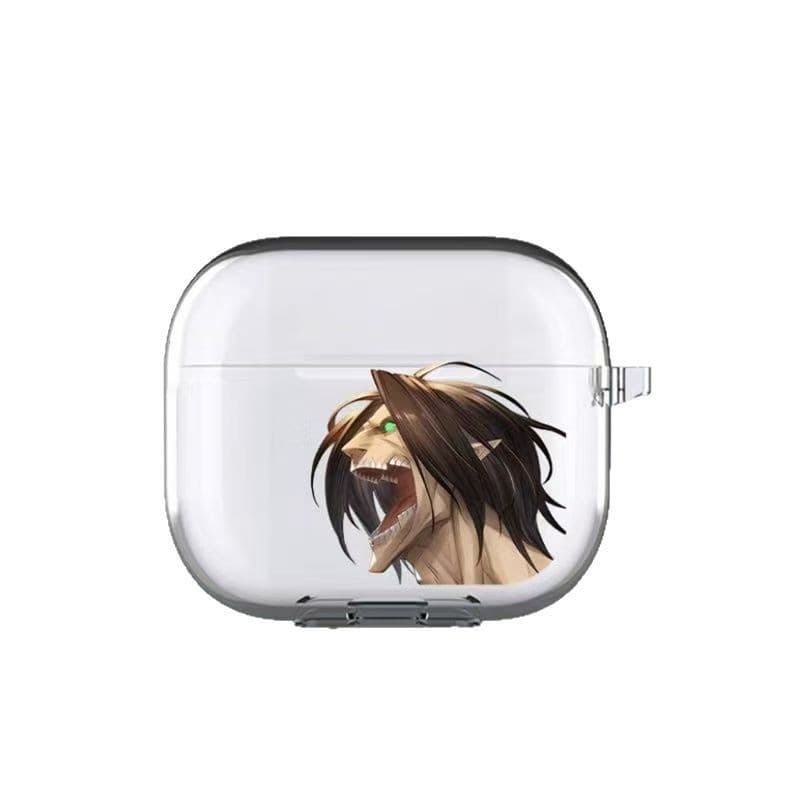 Attack on Titan Eren Titan Form Compatible AirPods Pro 2 Case Apple 3 Bluetooth Earphone Case Cartoon