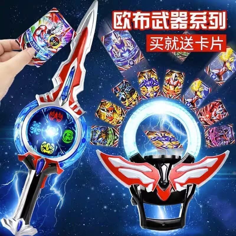 Obu Induction Sacred Sword Ring Voice Changer Summoner Weapon Full Set Toy Set Children's Gift Action Figure