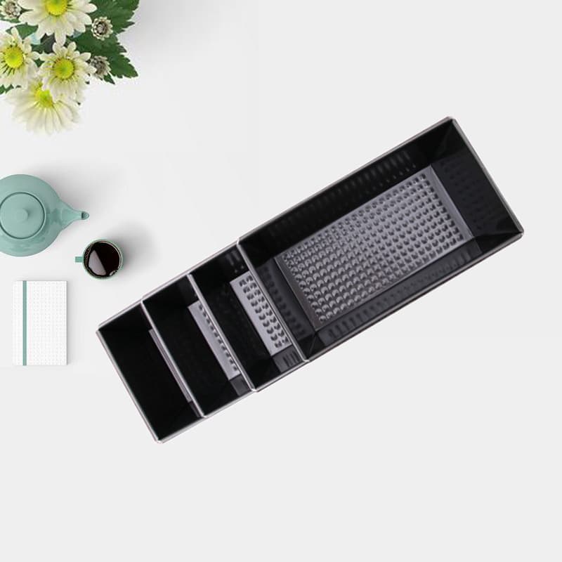 Factory Direct Carbon Steel Honeycomb Non-Stick Toast Box Rectangular Bread Baking Pan Cake Mold Without Lid Tall