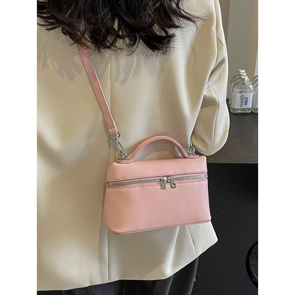 Simple niche box bag handheld small bag for women 2024 new Korean version popular versatile crossbody bag commuter small bag