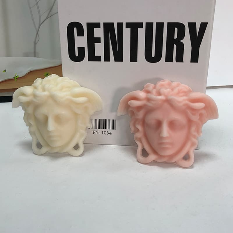 Renshan European character avatar scented candle plaster silicone mold diy human avatar resin diffusion stone mold