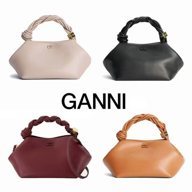 Cross-border Bestseller GANNI New Woven Hexagon Women's Bag BOU BAG Premium Handbag Shoulder Crossbody Bag