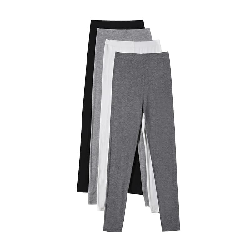 High Waist Modal Leggings Elegant Outfit High Elasticity Slimming Nine-Piece Pants for Women Autumn Winter plus Size Base Layer