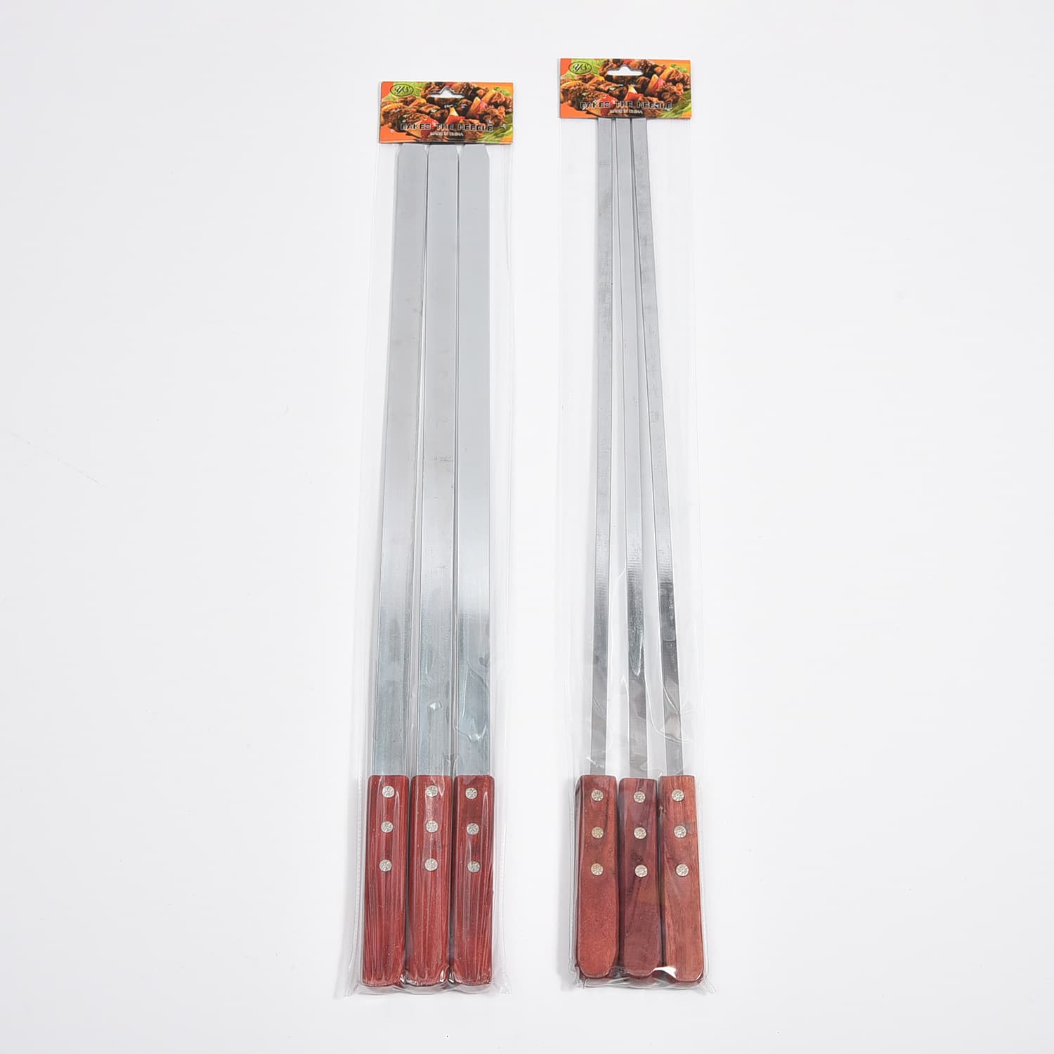 BBQ Skewers BBQ Tools Big Castle Sword Small Castle Sword Heat-Proof Handle Home Outdoor BBQ Tools Grill Rack