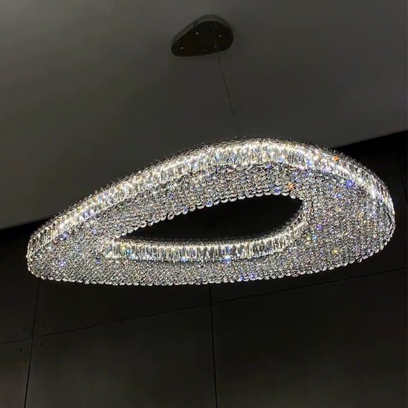 Designer Chandelier for Dining Room Living Room Luxury Crystal Light High-End Apartment Large Flat Main Light