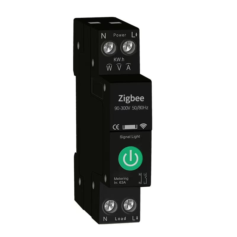 TUYA WiFi Smart Remote Control Circuit Breaker Timer Voice Zero-Fire Version Over-Under Voltage Protection Display Electric Energy