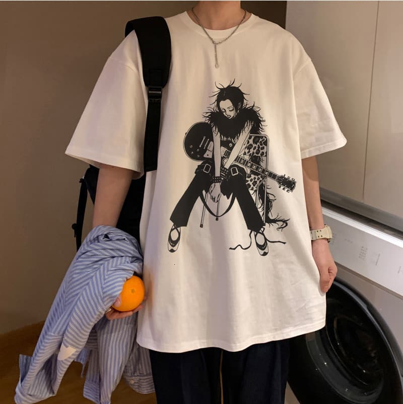 Nana Osaki T-Shirt Men's White Casual Tee