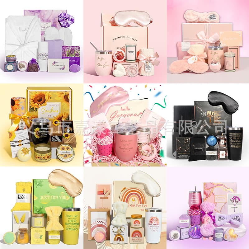 Scented Candle Personal Care Set Premium Spa Gift Box Bath Gift Set Birthday Gift Party Favor