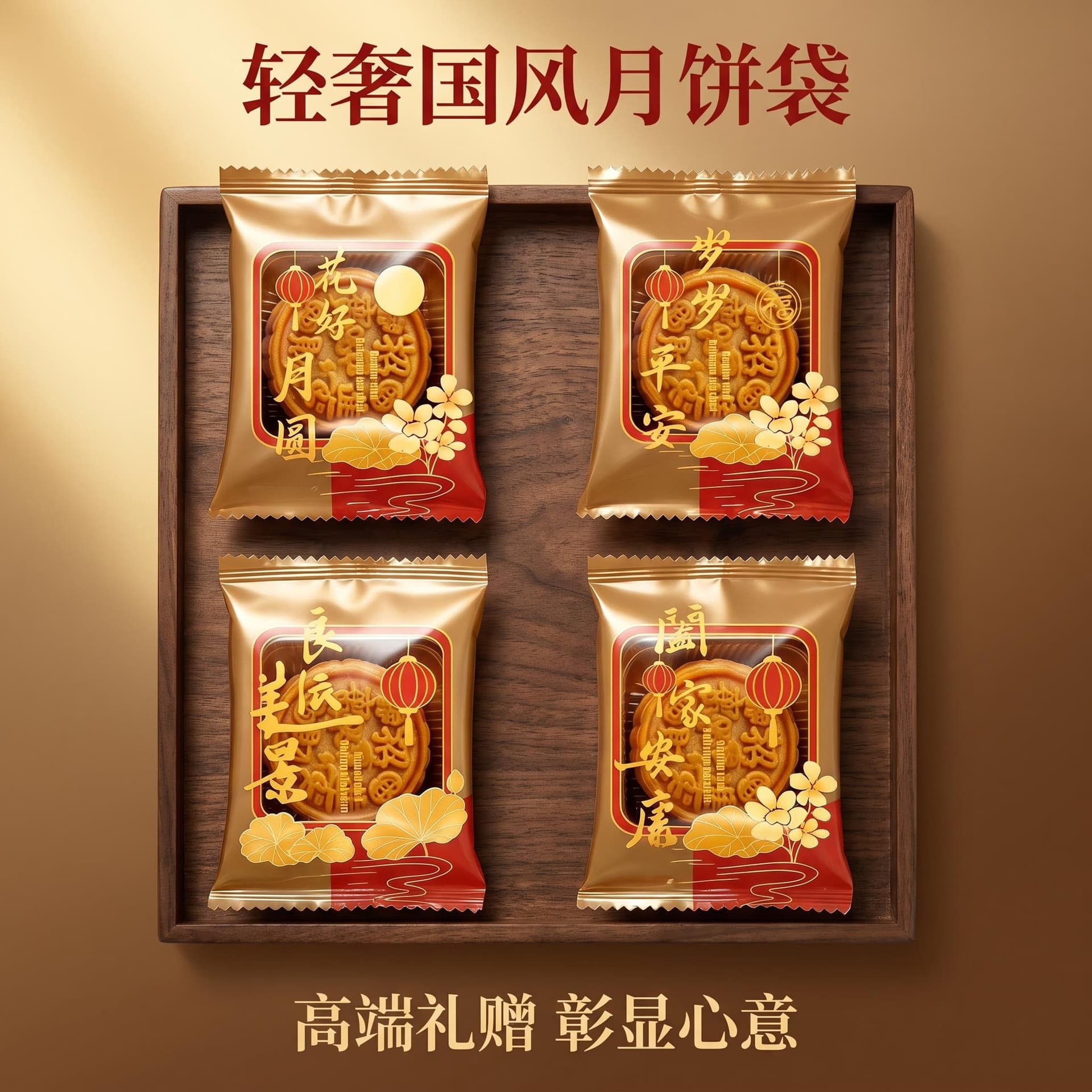 Mooncake packaging bag 100g mooncake bag 125g 75g egg yolk cake machine seal bag wholesale plastic mooncake tray