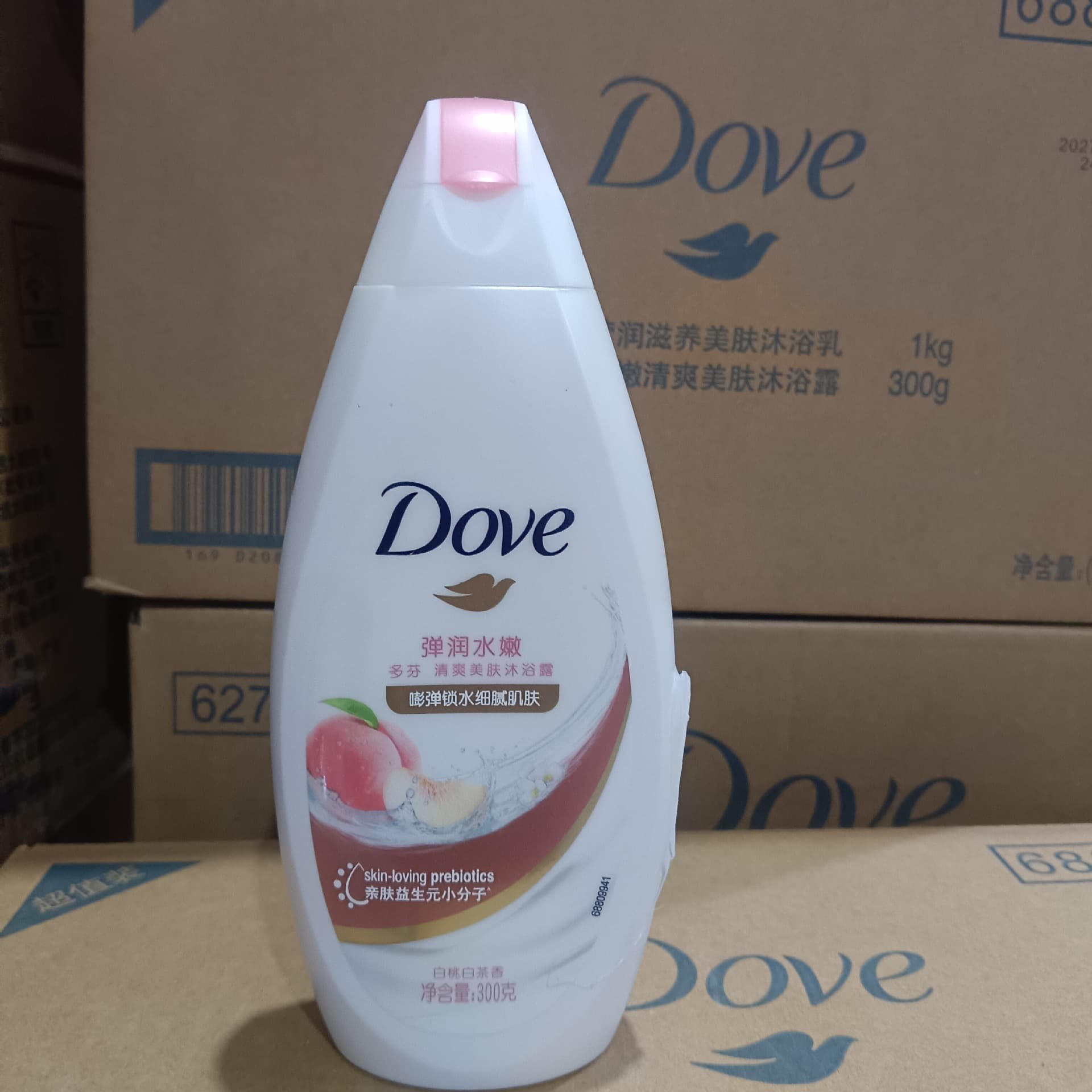 Dove Body Wash (Peach & Hydrating) 300g Labor Insurance Group Purchase Wholesale Drop Shipping Suitable for General Population