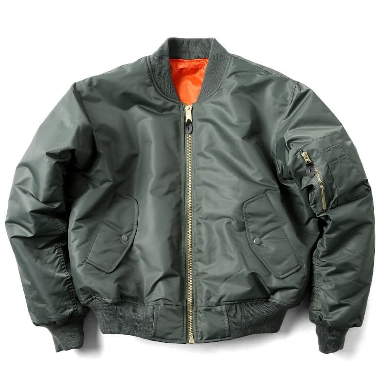 American Workwear Pilot Men's Ins Short Air Force MA1 Winter Couple Style Retro Loose Air Force Cotton Jacket Trendy