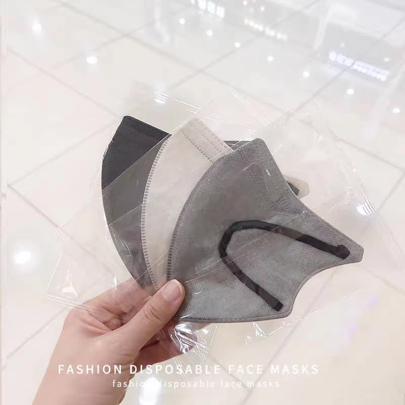 Morandi 5D 3D KN95 level protective mask, slimming and face-shaping, disposable, high-value, breathable, individually packaged.