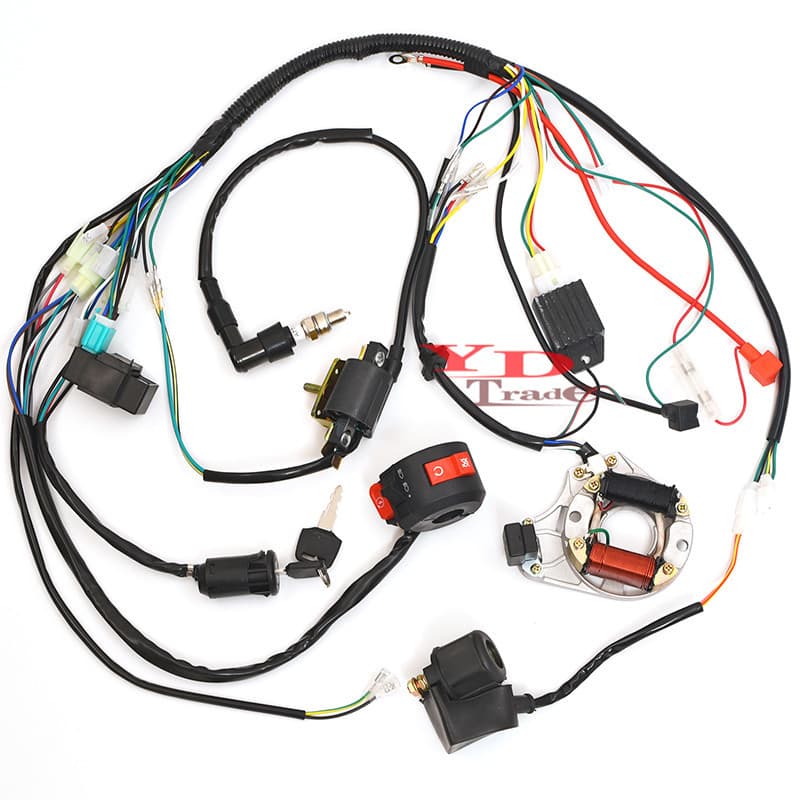 ATV sand off-road motorcycle mini bull 50-110cc full wire harness DY100 coil CDI igniter