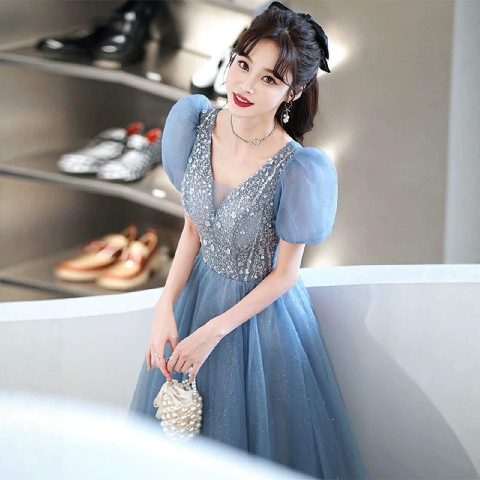 High-end Evening Gown 2026 New Arrival Hostess Fairy Sequin Banquet Elegant Long Princess Dress