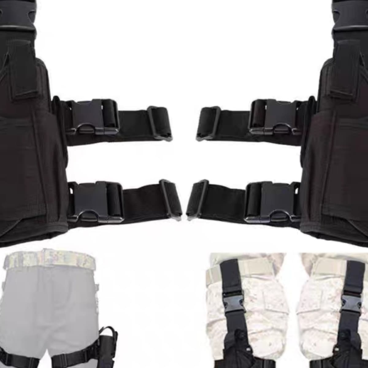 Outdoor leg wraps, quick-draw holster, military tactical universal pistol holster, pistol field thigh cover, cosplay props