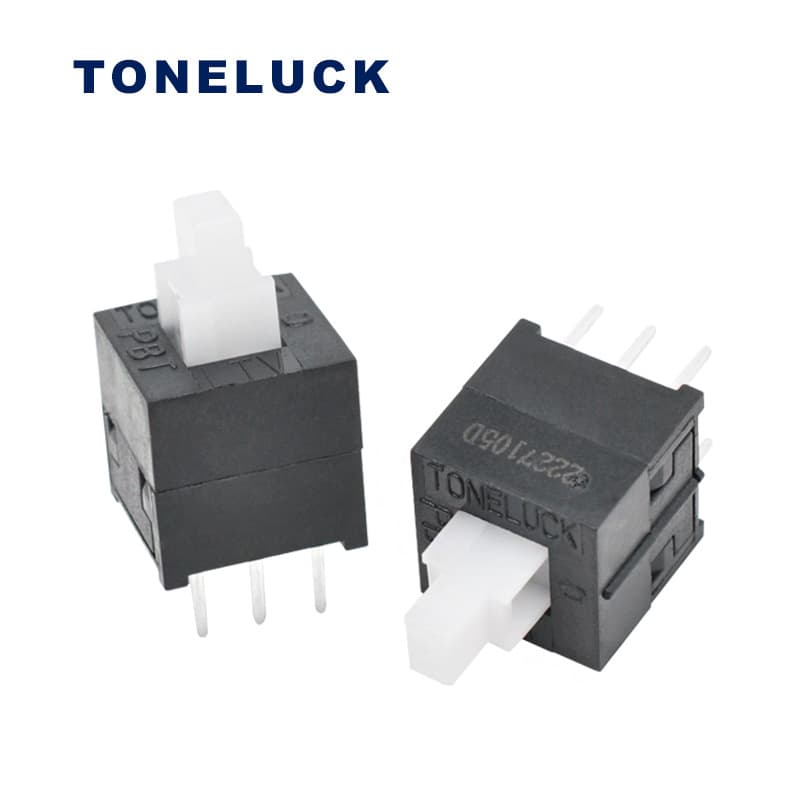 TONELUCK Latching 40T85 Push Button Switch LTV85 Key Switch 0.1A 30VDC Button Switch