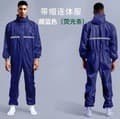 Full Body Protective Suit Waterproof, Rainproof, Oil and Dust Resistant for Painting and Spraying, Rock Wool Protective Wear Oxford Fabric