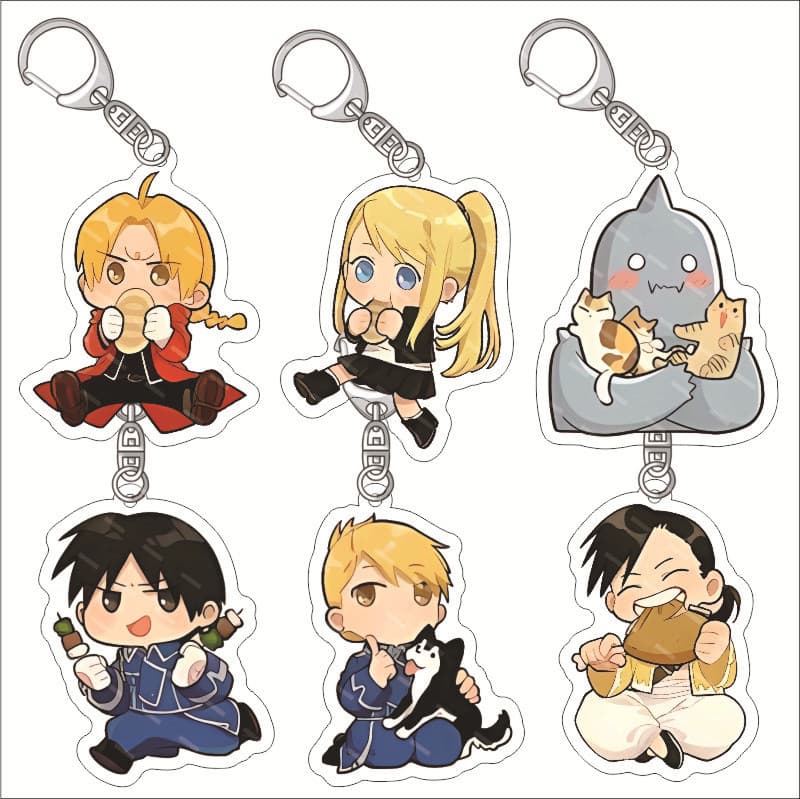 Fullmetal Alchemist Acrylic Keychain Edward Alphonse Winry Rockbell Acrylic Pendant