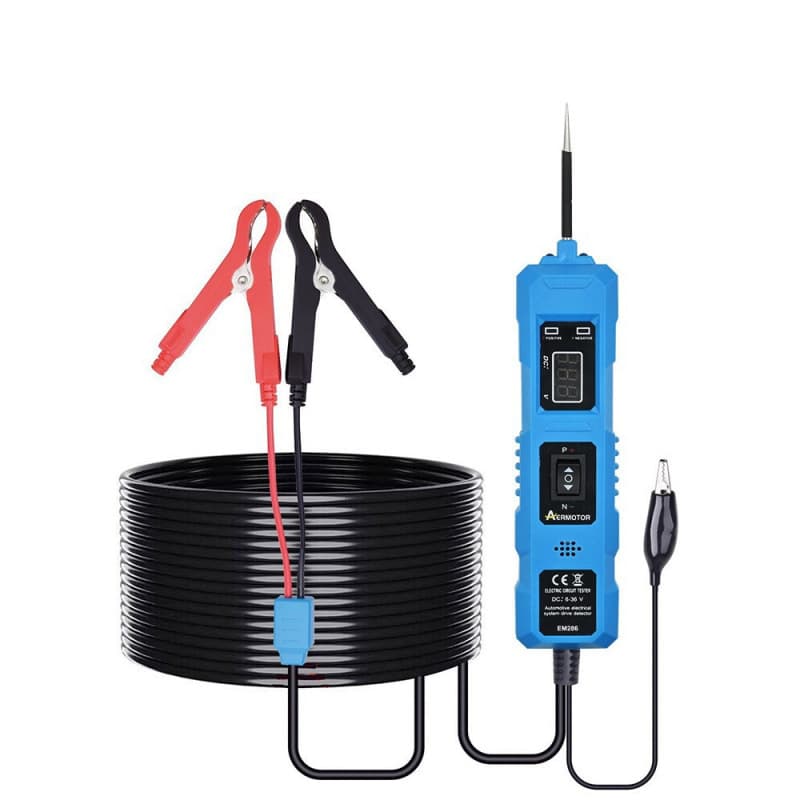 Dual-Light EM286 Probe Automotive Circuit Tester Car Tester Electrical System Diagnostic Cable Meter 6-36V