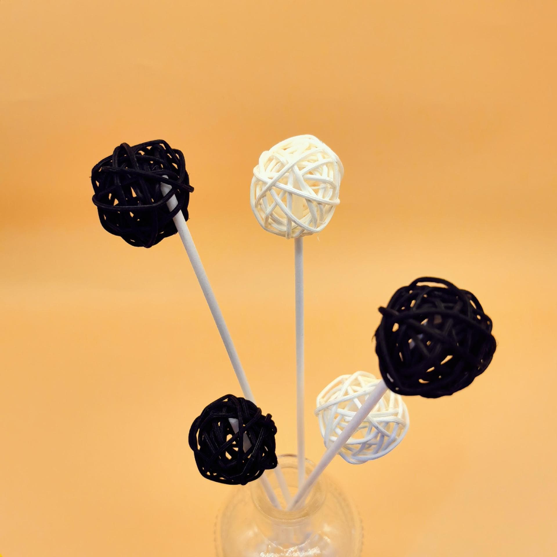 3cm Rattan Ball in Multiple Colors, Aroma Accessories, Bird Toy, Photography Prop, Tray Decorations