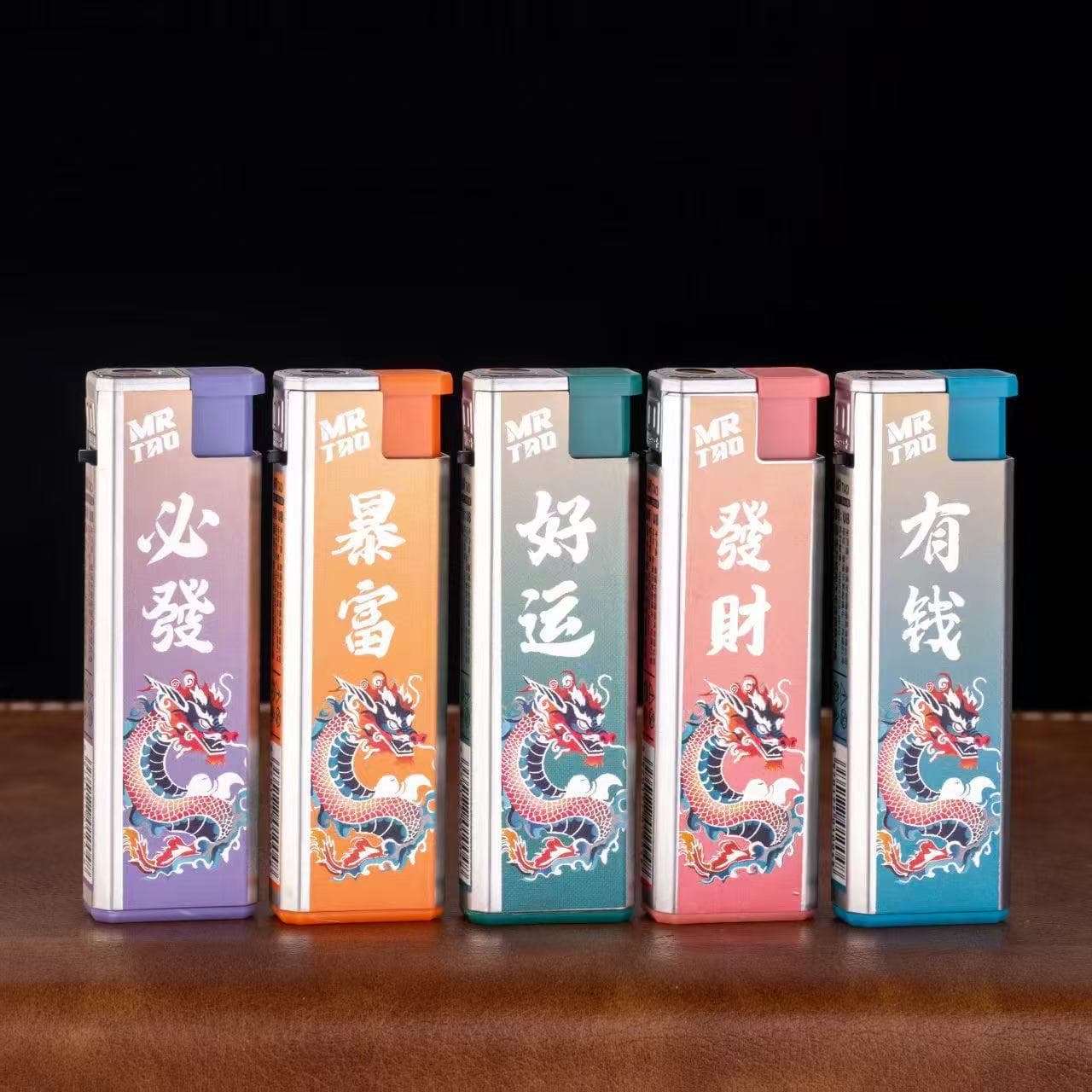 New product Sixi U8 metal direct injection lighter manufacturer sells creative Mr. Tao direct injection windproof lighter wholesale