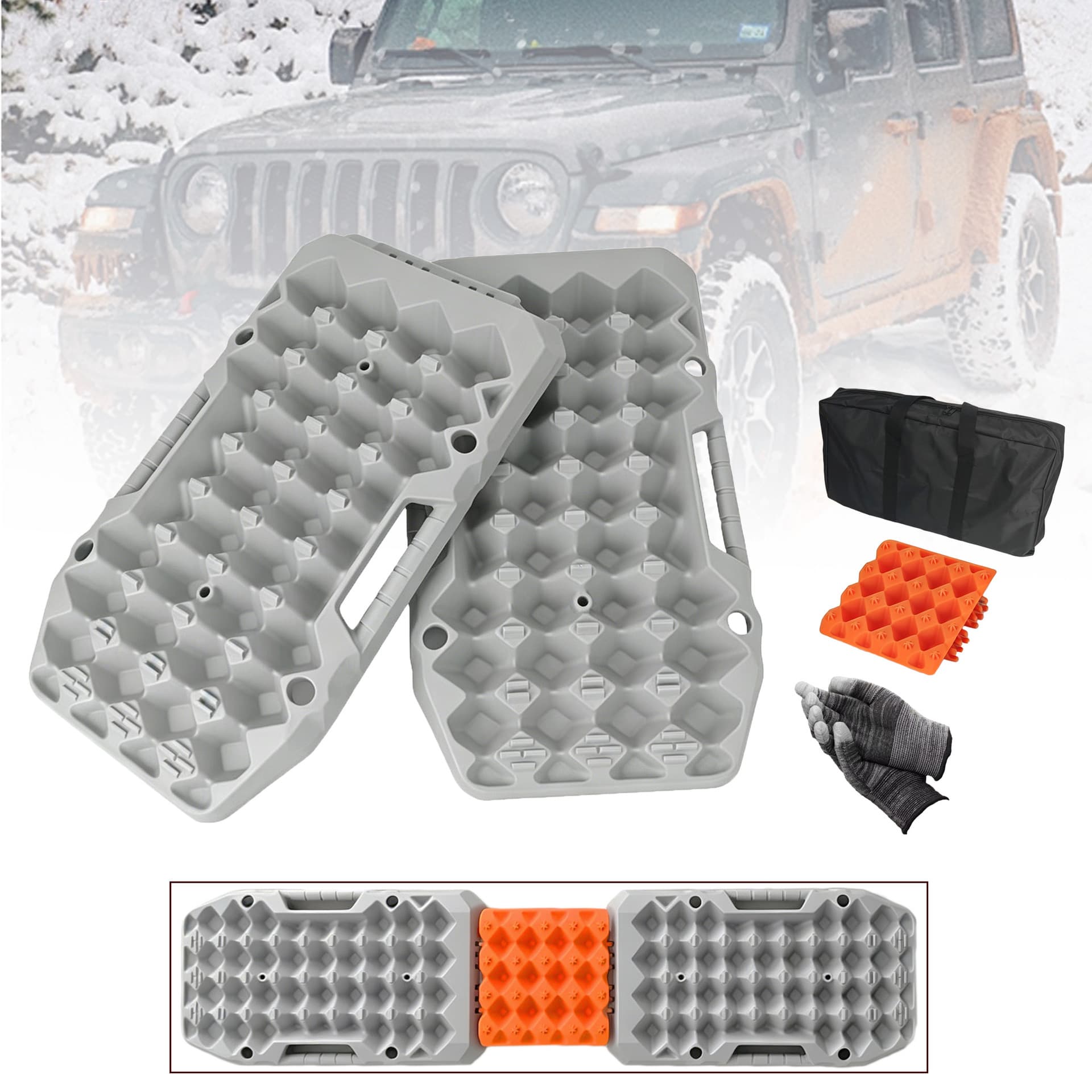 Cross-border popular off-road vehicle escape board all-terrain self-rescue board snow mud desert desert vehicle trapped self-rescue artifact