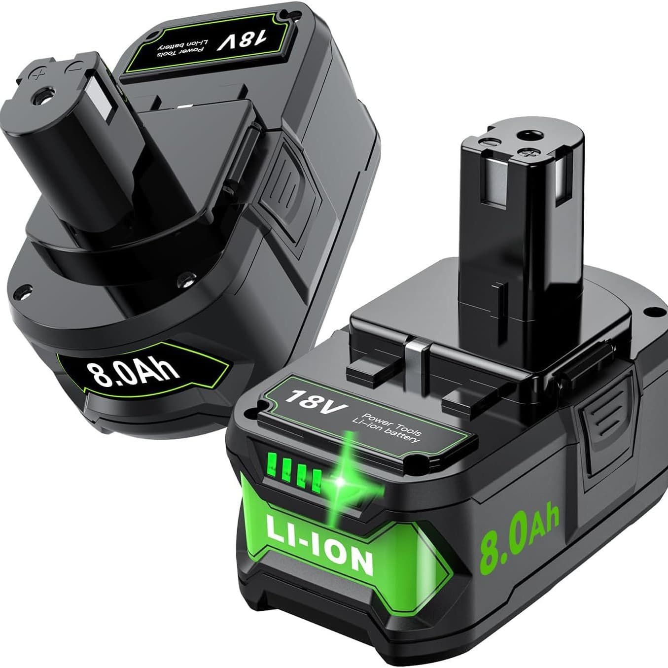 Compatible with RYOBI 18V P108/P103 Battery for Power Drill Lithium-Ion Power Tool Accessories