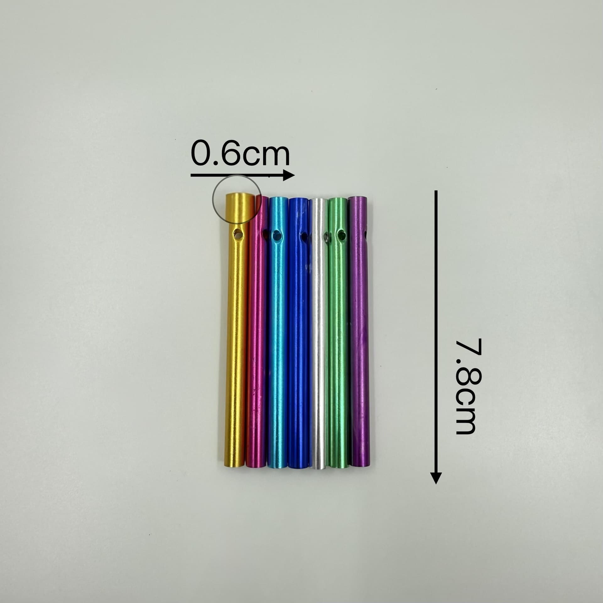 [Factory Hot Selling] European and American Cross-Border Colored High-End Wind Chime Tubes, Wind Chime Sticks, and Doorbell Aluminum Tube Hangers