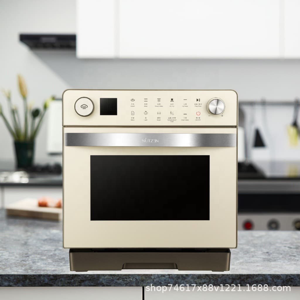 Fulaixiong Upgraded Steam Oven Combo 20L Home Countertop Multi-function Baking Air Fryer Electric Oven