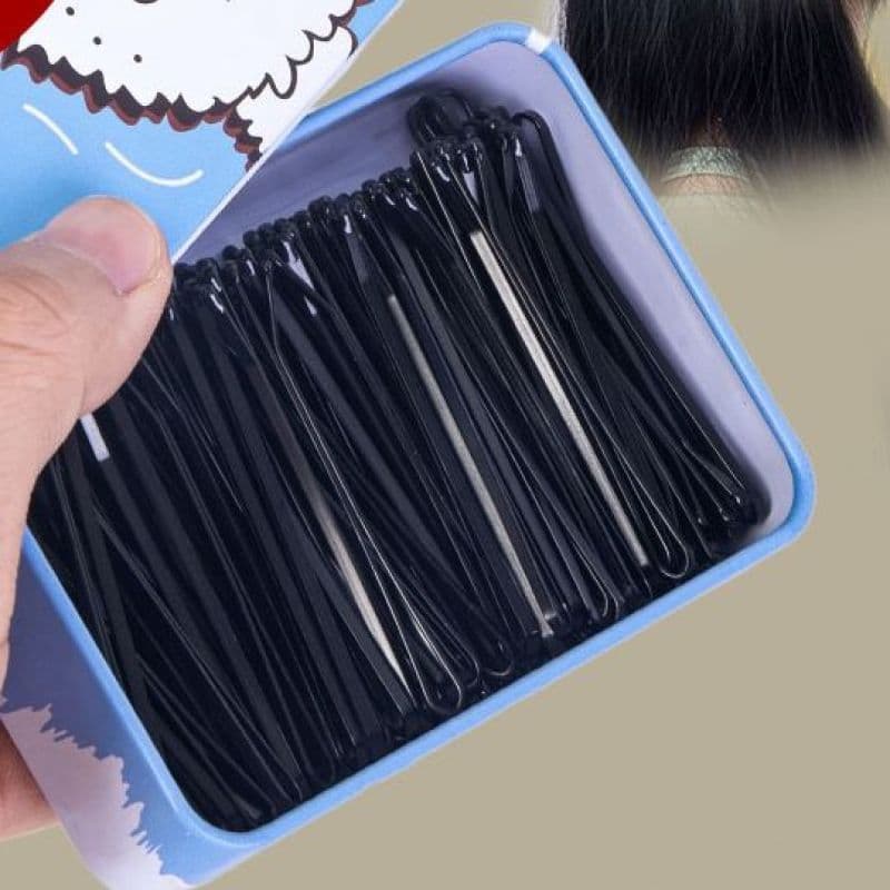 Black Alligator Hair Clip, Small Black Clips, Hair Accessories, Hairpin, Baby Hair Edge Clip, Wave Stiff Clip, Women's Hair Fixing Clip