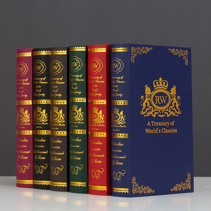 European Hot Stamping Decorative Book Office Bookcase Simulation Book Model Room Sales Department Prop Book Fake Book Ornaments Wholesale