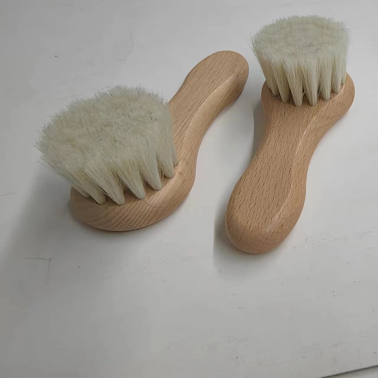 Baby Hair Washing Comb Bathing Wool Brush Solid Wood Haircut Hair Sweep Neck Brush Beech Wood Oily Hair Brush Face