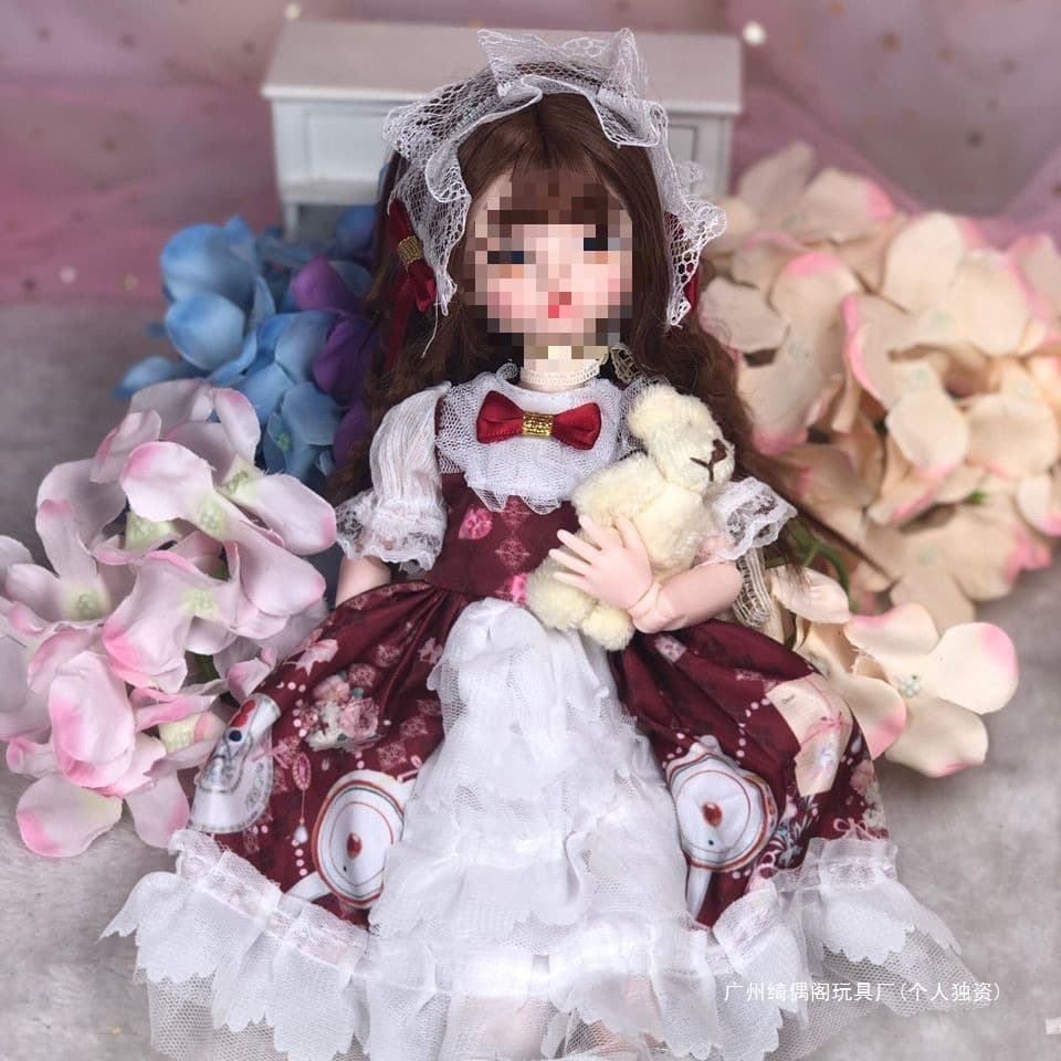 Dress-up Real Eye Joint Doll 3D Doll 30cm 6BJD Doll Barbie Doll Girl Toy Makeup