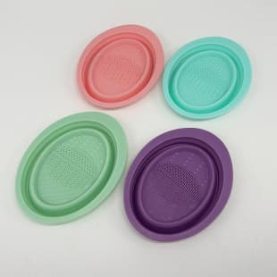 Brush Cleaning Bowl Silicone Brush Cleaning Egg Makeup Brush Cleaner Egg Brush Makeup Brush Washing Tool Cleaning Tool
