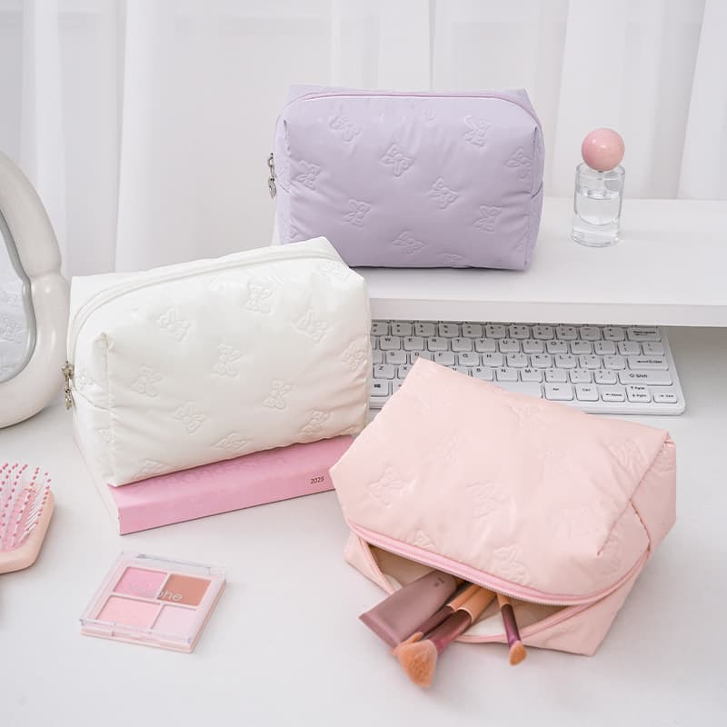 Small Fresh Butterfly Dance Octagonal Cosmetic Bag Travel Portable Lipstick Bag Cosmetics Storage Bag Large Capacity Cosmetic Bag
