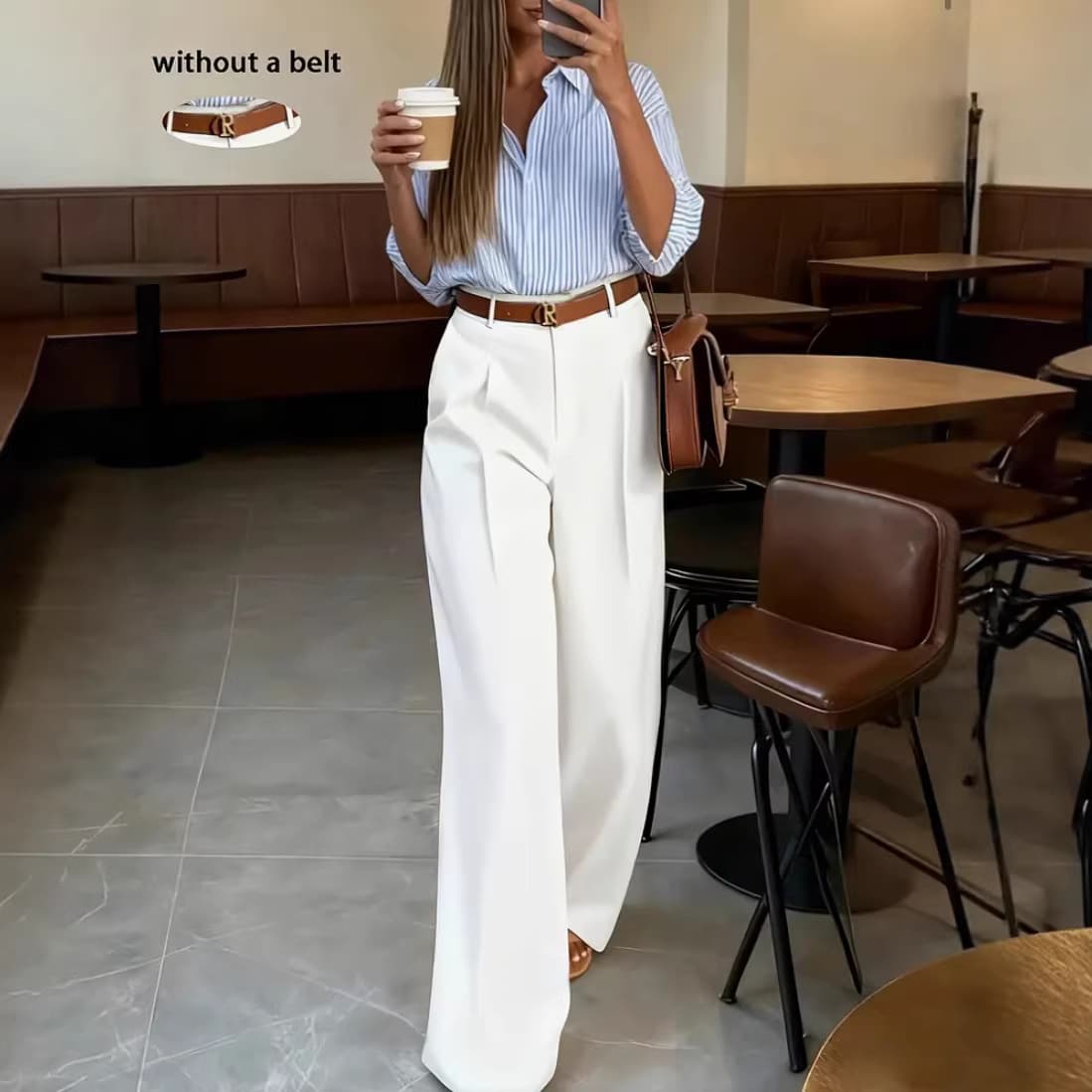 European and American cross-border trade TEMU Amazon spring and summer casual fashion pocket wide-leg pants commuter loose suit pants