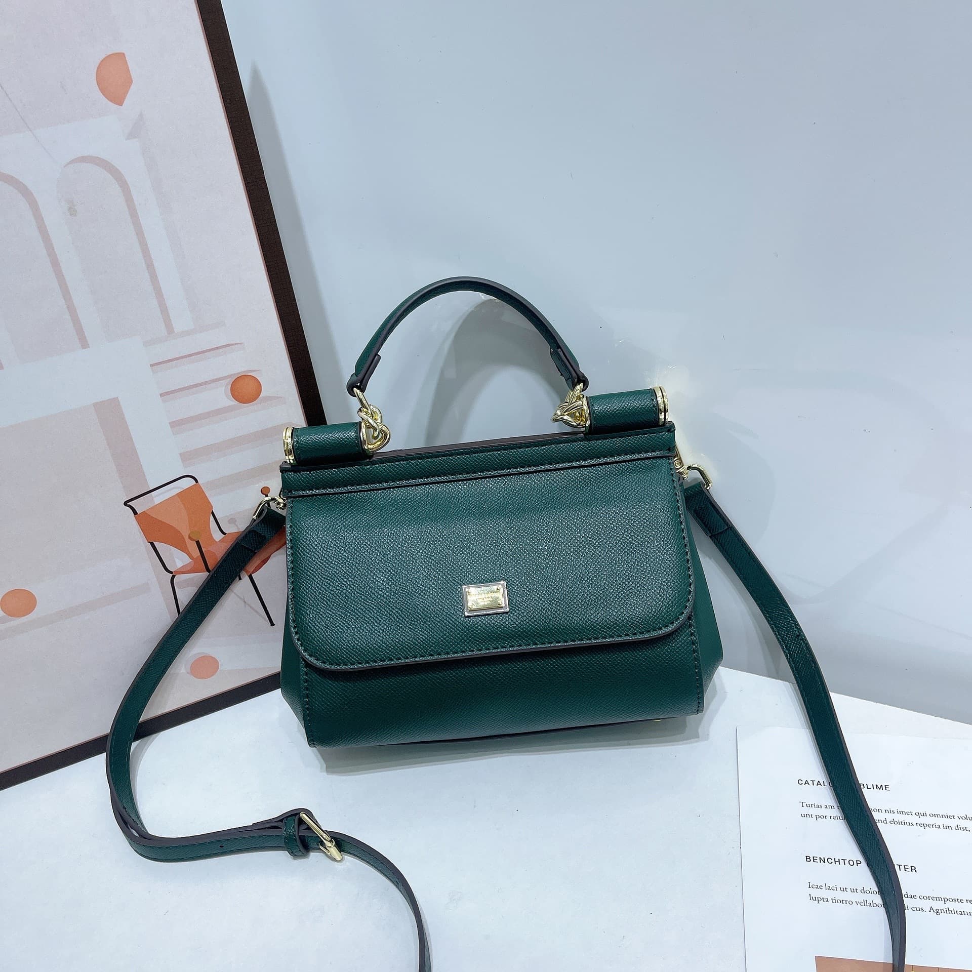 Fashionable Palm Print Clutch Bag Shoulder Bag Elegant Flip Cover Bag for Evening Party Versatile Handbag Neutral Minimalist Sty