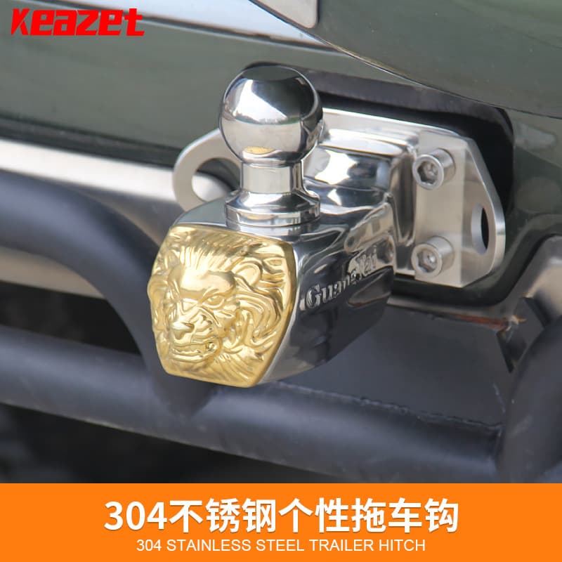 Haval H9 trailer hook Patrol off-road modified hooligan hook Land Cruiser 304 stainless steel Wrangler tow ball