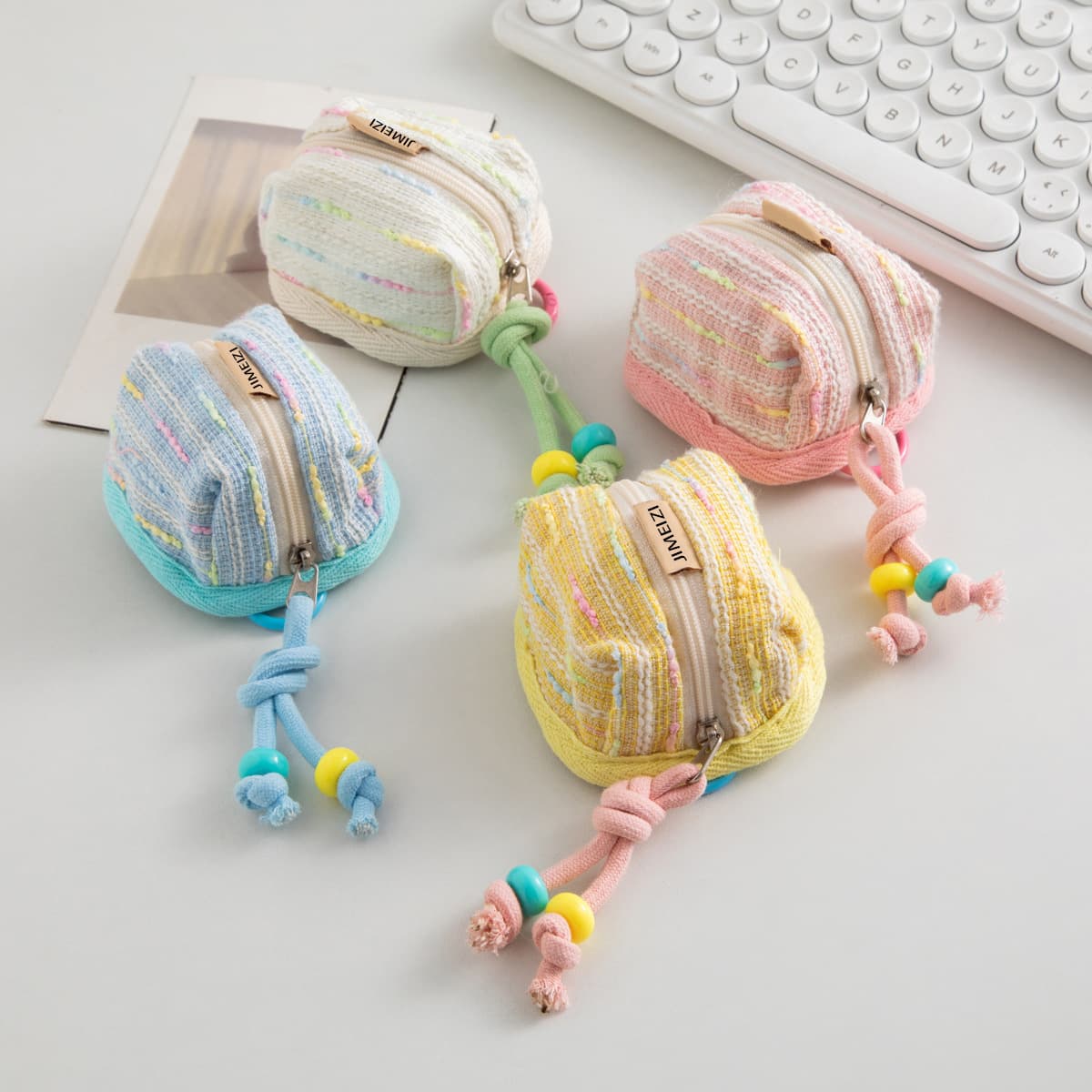 Cute Portable Coin Purse Wireless Bluetooth Earbud Case USB Flash Drive Storage Pouch Earbud Bag Cross-Border In Stock
