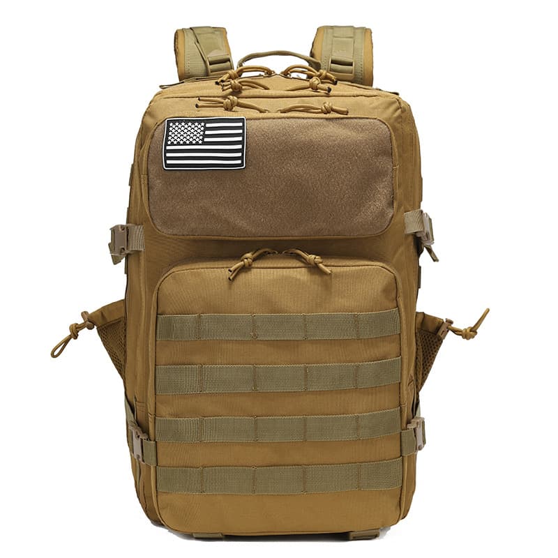 Outdoor Hiking Mountaineering Bag 45L Camouflage Tactical Backpack Cycling Bag Camping Net Bag Travel Backpack New Style