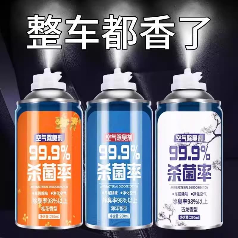 Car Air Freshener with Odor Elimination, Automotive AC Deodorizing and Sterilizing Agent, Vehicle Air Purifier for Smell Removal