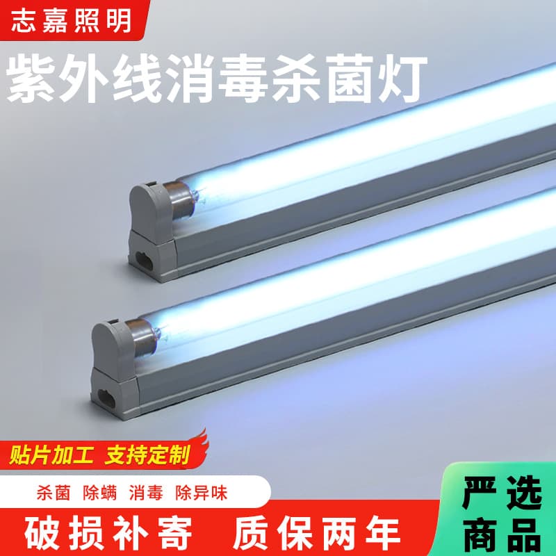 UV Disinfection Lamp 20W 30W 40W Quartz Ozone Kindergarten Mite Removal Sterilization Germicidal Lamp Tube