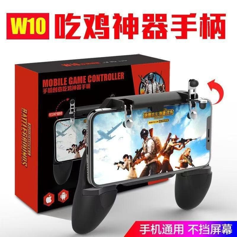 W10 Wholesale Mobile Phone Game Controller Two-in-One Stretchable Shrinkable Chicken Bracket Grip Mobile Game Wireless Control