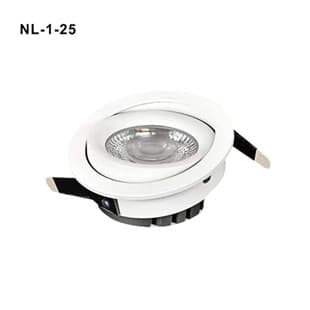 3W Embedded Cabinet Display Case Spotlight LED Jewelry Adjustable Angle Gimbal Light Cutout 35mm