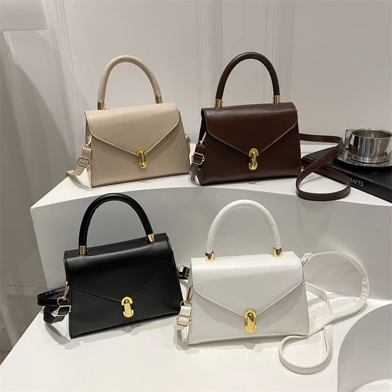 2026 New Popular Fashion Niche Design Crossbody Bag Solid Color Shoulder Handbag for Shopping and Outings, Elegant Bag