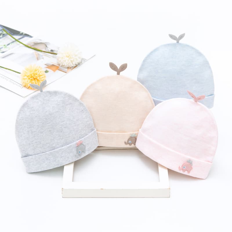 Baby hats, spring and autumn newborn hats, super cute fetal hats, newborn baby cotton warm hats